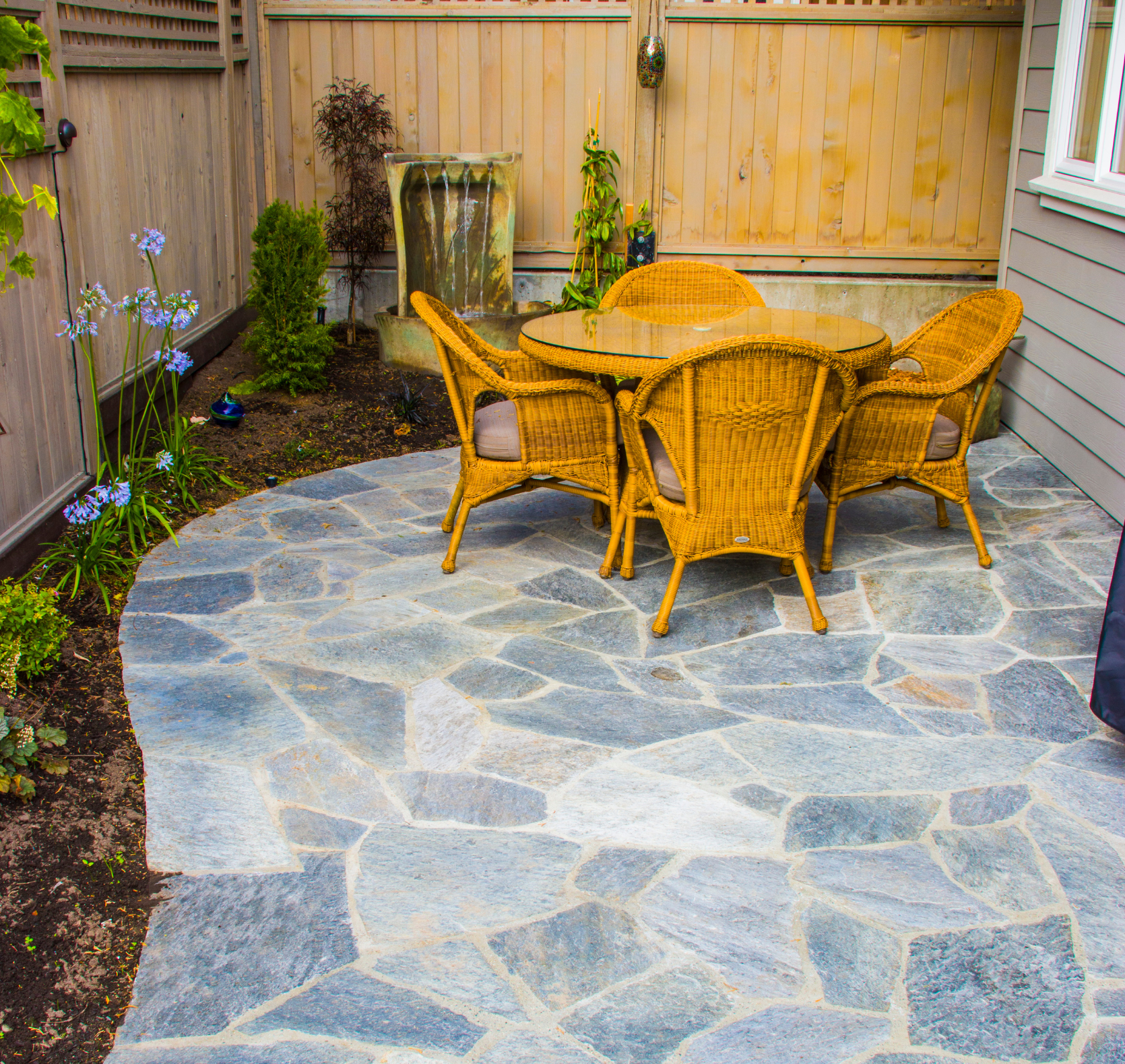 Stonework example of a laid pathway